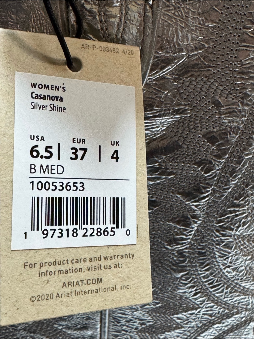 Ariat Casanova Silver Shine Women's Western Boots - Picture 5 of 15